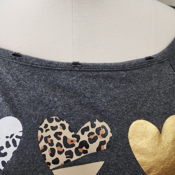 Cato Distressed Gray Sweatshirt - Picture 9 of 9